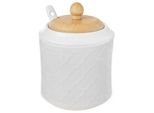 Zuccheriera Orion Distributore Di Zucchero Zuccheriera Con Cucchiaio In Ceramica Whiteline 350 Ml