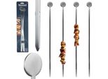 Spiedini In Metallo Spiedini Per Barbecue Spiedini Per Carne Spiedini Per Shashlik Attrezzo Per Barbecue In Metallo Nero 37 Cm 4 Pz.
