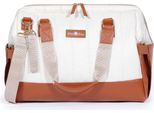 Borsa Fasciatoio Milk&Moo, Pratica Organizzazione, Borsa Fasciatoio A Tracolla Con Diversi Scomparti, Tasche Isolate Per Biberon, Cinghie Per Carrozzina Incluse, Beige