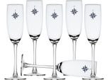 Set Di Bicchieri Da Champagne 6 Pezzi, Ecozen, Infrangibili - Northwind