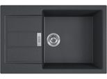 Franke Sirius 2.0 - Lavello In Tectonite S2D 611-78 Xl, 780X500 Mm, Nero 143.0617.613