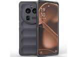 Oppo Find X6 Pro Custodia, Custodia Protettiva In Silicone Tpu Morbido Antiurto Per Oppo Find X6 Pro Grigio Scuro