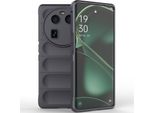 Oppo Find X6 Custodia, Custodia Protettiva In Silicone Tpu Morbido Antiurto Per Oppo Find X6 Grigio Scuro