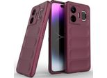 Custodia Realme Gt Neo 5, Custodia Protettiva In Silicone Tpu Morbido Antiurto Per Realme Gt Neo 5 Borgogna