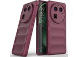 Oppo Find X6 Custodia, Custodia Protettiva In Silicone Tpu Morbido Antiurto Per Oppo Find X6 Borgogna