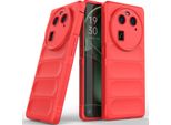 Oppo Find X6 Custodia, Custodia Protettiva In Silicone Tpu Morbido Antiurto Per Oppo Find X6 Rosso