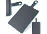 Tagliere Orion Tagliere In Plastica Tagliere Da Cucina Con Manico Grigio 36,5X19 Cm