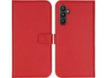 Custodia Per Samsung Galaxy A34 - Vera Pelle - Selencia Flip Flap - Rosso