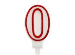 Candela Numero 0 Rosso