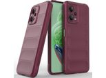Custodia Redmi Note 12 5G, Custodia Protettiva In Silicone Tpu Morbido Antiurto Per Xiaomi Redmi Note 12 5G Borgogna