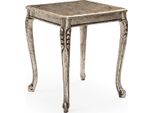 Casa Padrino Tavolino Barocco In Argento Antico - Tavolino Quadrato In Legno Massiccio In Stile Barocco - Mobili Da Salotto In Stile Barocco - Mobili Barocchi - Nobile E Magnifico