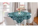 Abakuhaus Tovaglia Rotonda Mandala, Mandala Cinese Orientale, Tovaglia Circolare Per Sala Da Pranzo, Decorazione Cucina, 150 Cm, Verde Acqua
