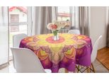Abakuhaus Tovaglia Rotonda Mandala Arcobaleno, Petals, Tovaglia Circolare Per Sala Da Pranzo Decorazione Cucina, 150 Cm, Multicolore