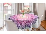 Abakuhaus Tovaglia Rotonda Mandala, Elemento Ispirato Alla Meditazione, Tovaglia Circolare Per Decorare La Sala Da Pranzo E La Cucina, 150 Cm, Multicolore