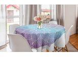 Abakuhaus Tovaglia Rotonda Rosa Mandala, Disegno Pastell Universe, Tovaglia Circolare Per Sala Da Pranzo E Decorazione Della Cucina, 150 Cm, Blu Viola Rose Essiccate