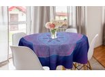 Abakuhaus Rosa Mandala Tovaglia Rotonda, Cosmos Psichedelica, Tovaglia Circolare Per Sala Da Pranzo Decorazione Cucina, 150 Cm, Blu Navy Viola