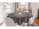 Abakuhaus Tovaglia Rotonda Mandala, Motivi Colorati, Tovaglia Circolare Per Sala Da Pranzo, Decorazione Per Cucina, 150 Cm, Multicolore