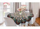 Abakuhaus Tovaglia Rotonda Mandala, Mandala Asian, Tovaglia Circolare Per Sala Da Pranzo, Decorazione Cucina, 150 Cm, Multicolore