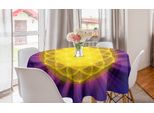 Abakuhaus Tovaglia Rotonda Viola Mandala, Fiore Della Vita, Tovaglia Circolare Per Sala Da Pranzo, Decorazione Per Cucina, 150 Cm, Multicolore
