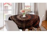 Abakuhaus Tovaglia Rotonda Mandala, Universo, Tovaglia Circolare Per Sala Da Pranzo, Decorazione Cucina, 150 Cm, Marrone Castagna