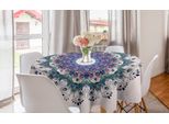 Abakuhaus Tovaglia Rotonda Mandala, Peacock Colorata, Tovaglia Circolare Per Sala Da Pranzo, Decorazione Per Cucina, 150 Cm, Multicolore