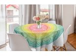 Abakuhaus Tovaglia Rotonda Mandala, Cerchio Geometrico, Tovaglia Circolare Per Sala Da Pranzo, Decorazione Per Cucina, 150 Cm, Multicolore