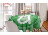 Abakuhaus Tovaglia Rotonda Verde Mandala, Motivo Chakra Orientale, Tovaglia Circolare Per Sala Da Pranzo, Decorazione Cucina, 150 Cm, Verde Chiaro E Bianco