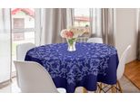 Abakuhaus Tovaglia Rotonda Viola Mandala, Pizzo Floreale, Tovaglia Circolare Per Sala Da Pranzo, Decorazione Cucina, 150 Cm, Lavanda Blu Indaco