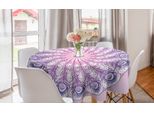 Abakuhaus Peacock Mandala Tovaglia Rotonda, Boho Medaglione Arte, Tovaglia Circolare Per Sala Da Pranzo Decorazione Cucina, 150 Cm, Multicolore