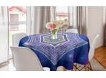 Abakuhaus Tovaglia Rotonda Stern-Mandala, Esagoni E Stelle, Tovaglia Circolare Per Sala Da Pranzo, Decorazione Cucina, 150 Cm, Multicolore
