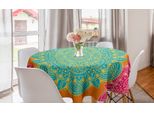 Abakuhaus Tovaglia Rotonda Mandala, Motivo Floreale, Tovaglia Circolare Per Sala Da Pranzo, Decorazione Per Cucina, 150 Cm, Multicolore
