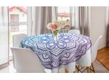 Abakuhaus Tovaglia Rotonda Viola Mandala, Motivo Floreale Sfumato, Tovaglia Circolare Per Sala Da Pranzo, Decorazione Cucina, 150 Cm, Blu Viola Azzurro