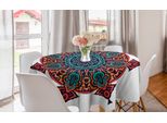 Abakuhaus Tovaglia Rotonda Stern-Mandala, Motivo Floreale Geometrico, Tovaglia Circolare Per Sala Da Pranzo, Decorazione Per Cucina, 150 Cm, Multicolore