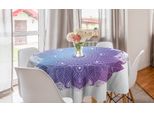 Abakuhaus Tovaglia Rotonda Mandala, Bohemian Mandala, Tovaglia Circolare Per Sala Da Pranzo, Decorazione Per Cucina, 150 Cm, Azzurro, Blu, Viola