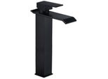 Mexen Apus Rubinetto Lavabo Alto, Nero - 744710-70