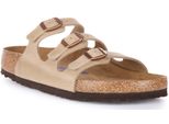 Birkenstock Florida Drei Riemen Geölte Leder Sandale Tabak – 5 UK - 38 EU - 7/7,5F US / Tabak