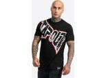 Maglietta Herren Normale Passform Bernardino Nero/Ecru/Rosso S Tapout