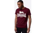 T-Shirt Uomo Regular Fit Doppia Confezione Kelso Marl Grey/Oxblood S Lonsdale