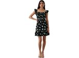 Dorothy Perkins - Mini Abito Smocked Per Donna DP2036 (40 It) (Nero)
