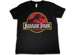 Maglietta Jurassic Park Logo Distressed Per Bambini Nero 8 Jahre