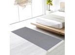 Tappeto Kelim- Tappeto Per Soggiorno, Camera Da Letto, Cucina, Bagno - Tappeto Moderno Boho Kilim, Dimensioni: 60X180 Cm, Grigio