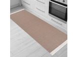 Tappeto Runner Kelim- Tappeto Per Soggiorno, Camera Da Letto, Cucina, Bagno - Tappeto Moderno Boho Kilim, Dimensioni: 60X180 Cm, Beige