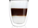 Orion Bicchiere Da Tè Bicchiere Da Caffè Bicchiere A Doppia Parete Vetro Termico Per Caffè Tè 330 Ml