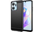 Custodia Per Honor X7A In Silicone Tpu Morbido, Fibra Di Carbonio, Custodia Protettiva Antiurto Nera