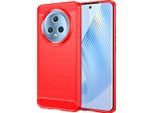 Custodia Per Honor Magic5 In Silicone Tpu Morbido, Fibra Di Carbonio, Custodia Protettiva Antiurto Rossa