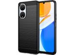 Custodia Per Honor X7 In Silicone Tpu Morbido, Fibra Di Carbonio, Custodia Protettiva Antiurto Nera