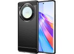 Custodia Per Honor X9A In Silicone Tpu Morbido, Fibra Di Carbonio, Custodia Protettiva Antiurto Nera