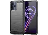 Custodia Per Realme 9 Pro In Silicone Tpu Morbido, Fibra Di Carbonio, Custodia Protettiva Antiurto Nera