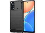 Custodia Per Xiaomi Poco M4 Pro 4G In Silicone Tpu Morbido, Fibra Di Carbonio, Custodia Protettiva Antiurto Nera