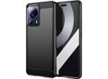 Custodia Per Xiaomi 13 Lite In Silicone Tpu Morbido, Fibra Di Carbonio, Custodia Protettiva Antiurto Nera